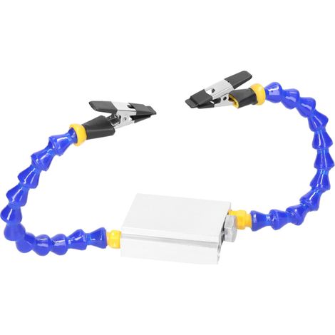 Étau d'établi avec bras flexible, pince en alliage d'aluminium, support pour fer à souder, réparation de circuits imprimés, clip universel auxiliaire, outil troisième main (1/5)