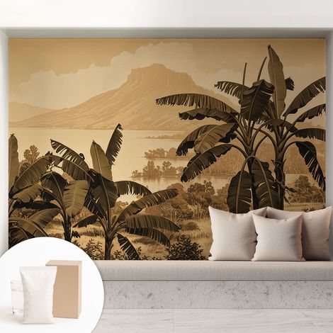 Carta Da Parati con design moderno - con motivi moderni - Fotomurali in TNT Soggiorno Camera De Letto Sala Ufficio panorama tropicale 208x146 cm (1/5)