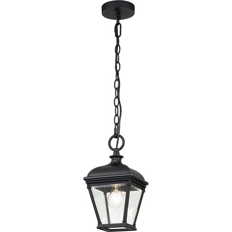 Lampada sospensione esterna classica Bayview E27 nera (1/5)