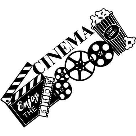 mural créatif en PVC noir pour home cinéma compatible avec (1/5)