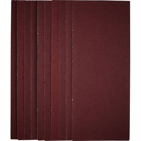 Draper 1/2 Sanding Sheets, 115 x 280mm, 80 Grit, Pack of 10 (1/5)
