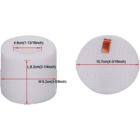 Filtre HEPA - - Shark Rotator NV650 NV651 NV652 - 2x HEPA - 3x Mousse - 3x Feutre (1/2)