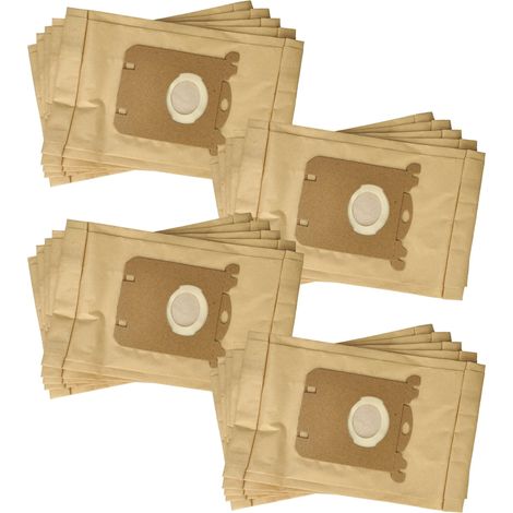 vhbw 20x Sacs compatible avec Volta Control U 4610 - 4640 aspirateur - papier, 25,8cm x 16,2cm, couleur sable