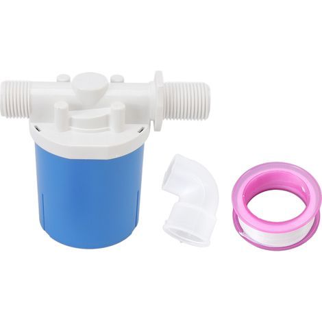 Vanne à flotteur automatique en plastique, compacte, anti-fuite, vanne de contrle du niveau d'eau intérieure pour réservoir d'eau G3/4, entrée latérale intégrée (1/5)