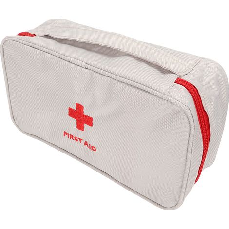 Trousse de premiers secours vide, étanche, grande capacité, grise, pour activités de plein air (1/5)