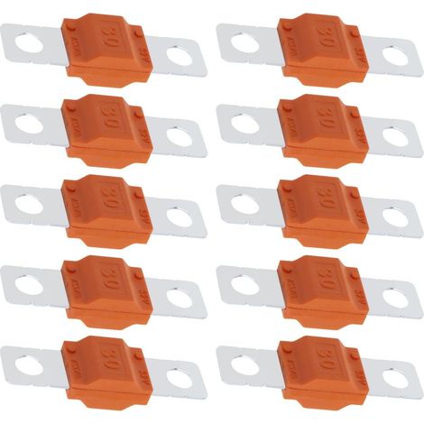 Fusible Midi 30A Courant Élevé 32V - Batterie, Camion, Moto, Climatisation (10 Pièces) (1/5)