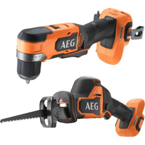 Pack AEG Trapano angolare - Sega a sciabola - 18 V - Subcompatto - Senza spazzole