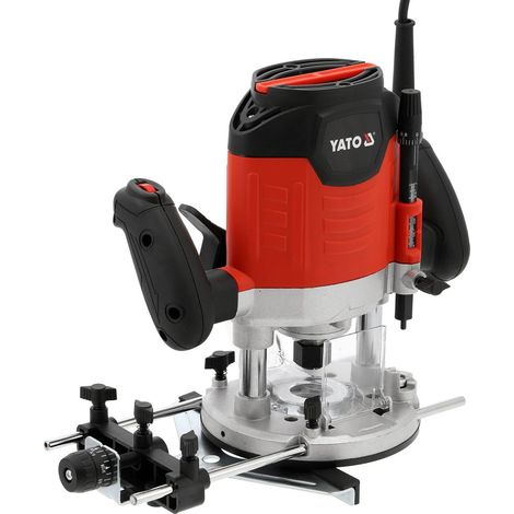 Leistungsstarke Oberfräse 1400 W Drehzahlregelung Holzwerkstoffe Aufnahme 6/8 mm Soft‑Start Staubabsaugung