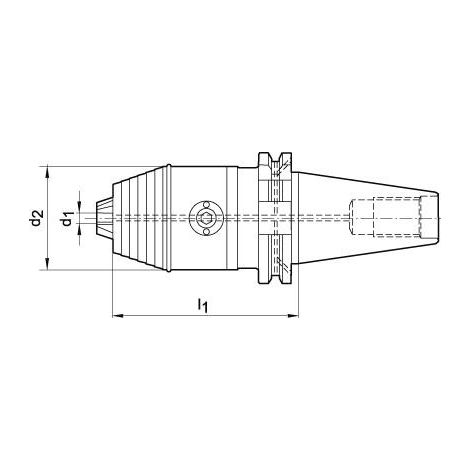 Mandrin universel D69871 ADB R/L0,5-13 SK50 WTE (1/5)