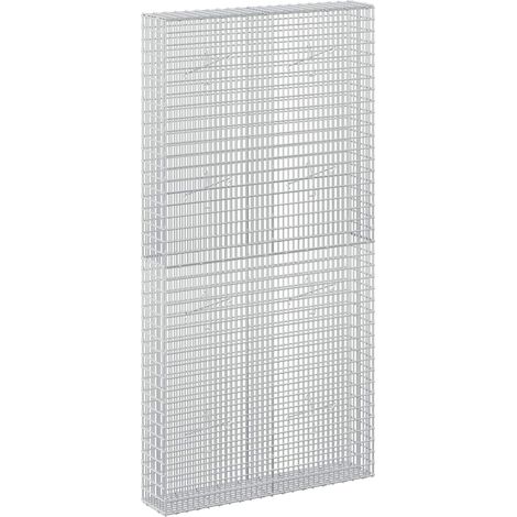 Gabione mit 3,5 mm Draht und 5x2,5 cm Maschen 100x20x200 cm vidaXL (1/5)