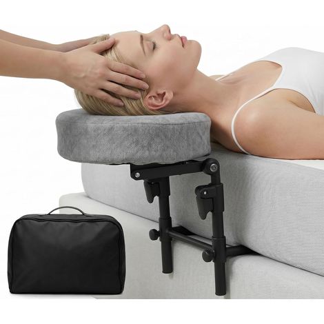 Appui-tête de Massage avec Cadre Pliable, réglable en Hauteur de 32 à 46 cm, Coussin pour Le Visage, Sac de Transport – pour Maison, Salon, Massage Mobile (1/5)