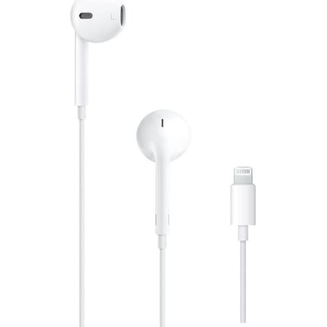 Écouteurs Apple EarPods avec connecteur Lightning, écouteurs filaires d'origine pour iPhone, microphone et télécommande intégrés, qualité sonore claire