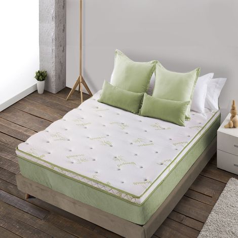 Surmatelas Bamboo ZEN : Mousse à mémoire de forme - 8 cm - 140x190 cm (1/5)