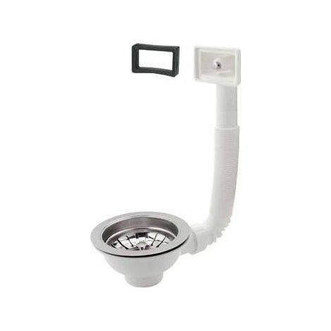 2,00000000000000000000 x PILETTONE BASKET LAVELLO INOX + TROPPO PIENO