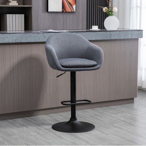 Barhocker höhenverstellbar 360° drehbar mit Fußstütze OKMYHOME (1/5)
