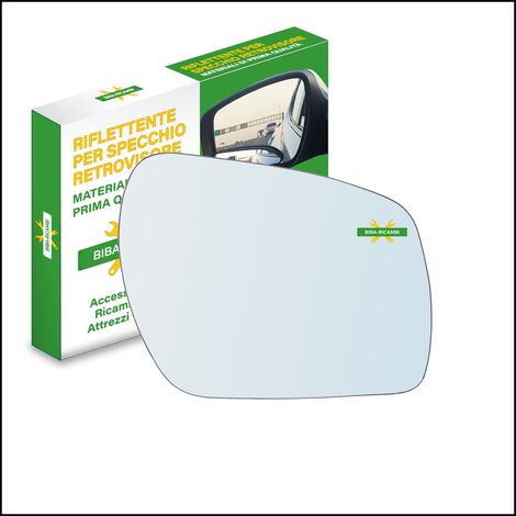 Vetro specchio retrovisore cromato lato dx-passeggero per ford focus c-max solo