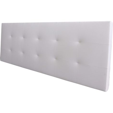 Cabecero Margot Cama Matrimonio de Polipiel Blanco 166x62 (1/4)
