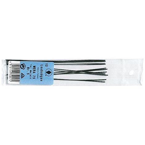 schiessel laubsageblatt Wera Taille 3 pour le metal, Lot de 12