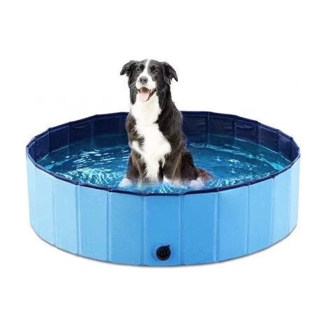 MINKUROW Piscina Para Perros Con Grifo De Drenaje, Piscina Para Perros Plegable Piscina Para Gatos Piscina Para Niños Piscina Para Perros Bañera Para Perros Pvc Antideslizante Resistente Al Desgaste,  (1/5)