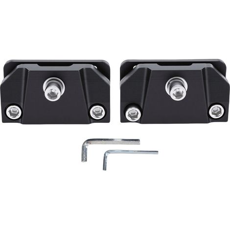 2 supports montage barre LED capot voiture – Aluminium pince support travail camions SUV voitures, éclairage (1/5)