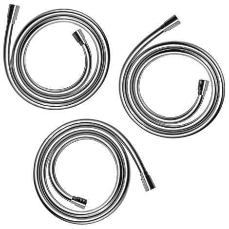 Lot de 3 flexibles de douche