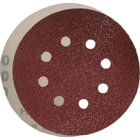 DISCO LIJADORA PEX D.125 VELCRO-8 AGUJ. A-080 FBR - ABRATOOLS