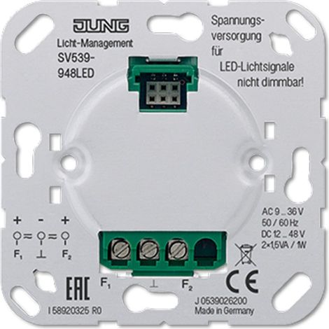 Jung Alimentación de tensión para señales luminosas LED, AC 9 ... 48 V  SV 539-948 LED