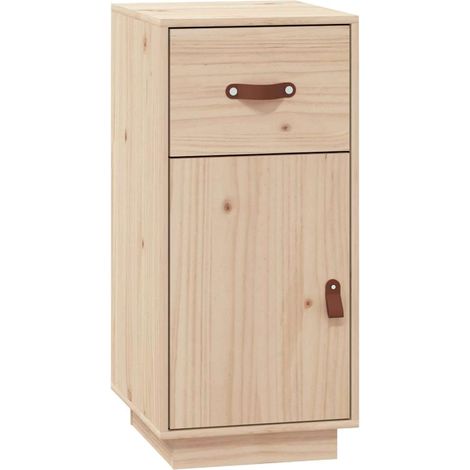 Sideboard/Anrichte/Buffet 34x40x75 cm Massivholz Kiefer LXWW884836 (1/5)