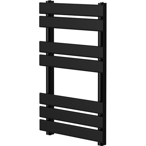 Wholesale Domestic Amaldi Colore Matt Black 800mm x 500mm Straight Dry Thermal Electric Heated Towel Rail (1/5)