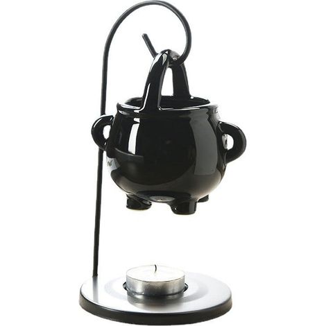 Brûleur À Cire - Diffuseur D'huile Essentielle En Céramique Et Cadre En Fer - Pour Huiles Et Cires Fondantes - 10 X 10 X 6,5 Cm Porcelaine - 1 Pièce (1/5)