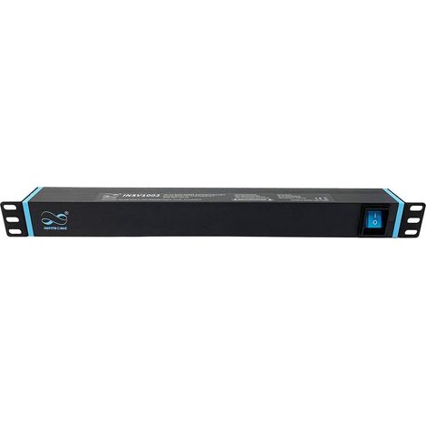 Infitronic INSV1002 Infitronic-INSV1002 - Ciabatta elettrica da 19, 8 prese, 1 U con 2 porte USB di ricarica/interruttore (1/2)