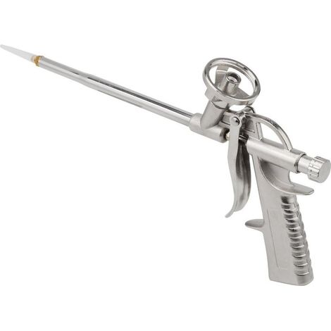 Pistolet mousse pulvérisée – 31.5cm – 8 MPa 5L/min – calfeutrage / remplissage / étanchéité – PU robuste (1/5)