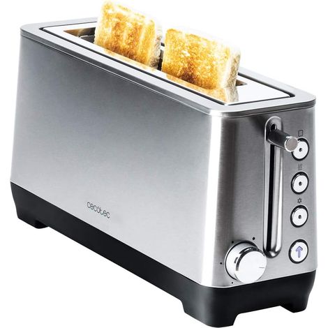 Grille-pain Inox Fente Large 1100W (1/2)
