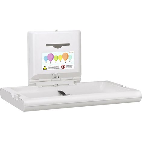 MEDICLINICS CP0016H-I Cambiapañales Horizontal Blanco Antibacteriano e Ionizador - ref: CP0016H-I (1/2)