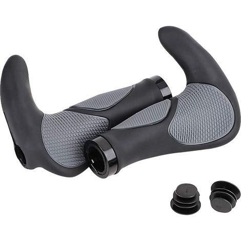 Poignées de vélo ergonomiques pour VTT, revêtement antidérapant, confort optimal pour guidon (1/5)