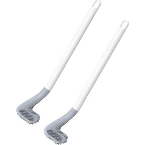 Set of 2 golf-style toilet brushes, long-handled brushes with golf heads - AquaForge (1/5)