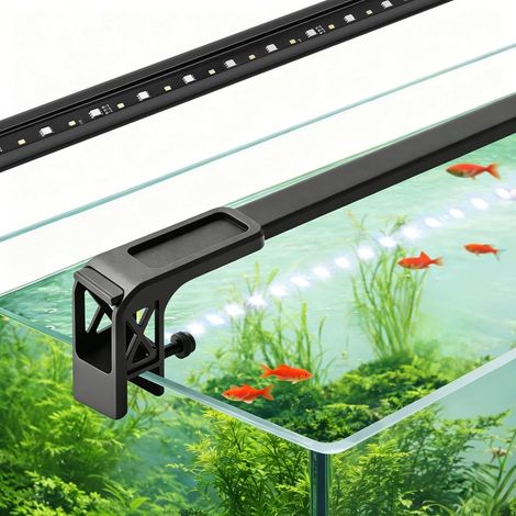 Éclairage Led Fin 58cm pour Aquarium, Spectre Complet avec Modes Jour/Nuit/24/7 et Minuterie, 10 Niveaux de Luminosité, Rampe Ajustable Pour Aquariums Plantés et Poissons d’Eau Douce (1/5)