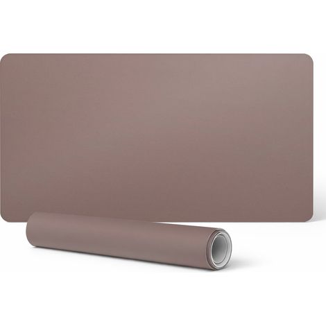 Alfombrilla de escritorio para teclado y accesorios, marr贸n, 120x60 cm