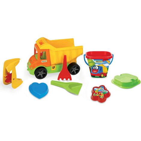 Camión volquete Multi Truck con kit de arena y cucharón 70340 (1/3)