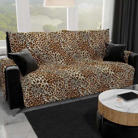 Housses de Canapé, Housse de Canapé Réversible, Housse de Fauteuil, Housse Canapé 1 Places, Protection Canapé, Fleurs Noires, 100% Made in Italy (1/4)