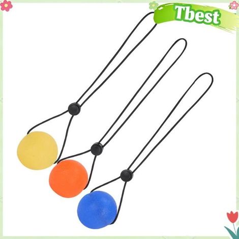 Tbest ballon d'exercice pour les mains Ballon electromenager coussin Jaune 15 degrés + orange 20 degrés + bleu 30 degrés (1/5)