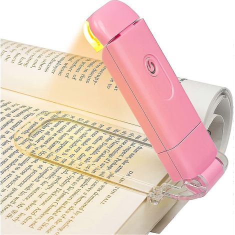 Bernsteinfarbene Leselampe, USB-wiederaufladbare Leselampe (1/4)