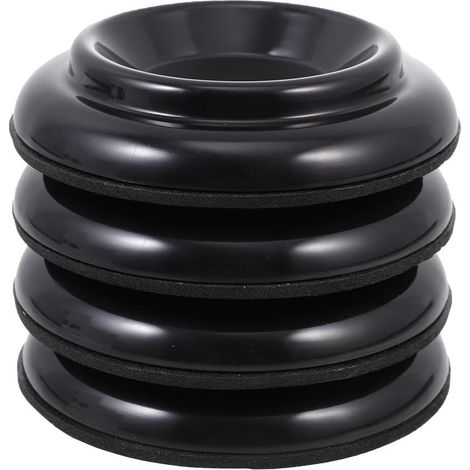 de protection pour pieds de piano lot de 4 en ABS noir antid (1/5)