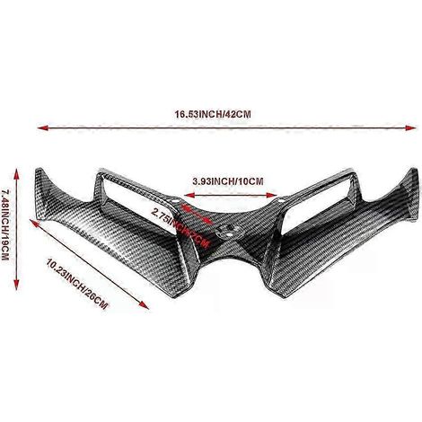 Aileron aérodynamique pour moto Kawasaki Ninja 300, Ninja 250, Ninja300/250 EX300 (2013-2017) (motif carbone) (1/5)