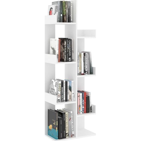 Bibliothèque Blanc 48x25,5x140 (1/5)