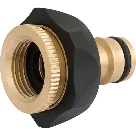 Draper 24646 Brass and Rubber Tap Connector, 1/2 - 3/4