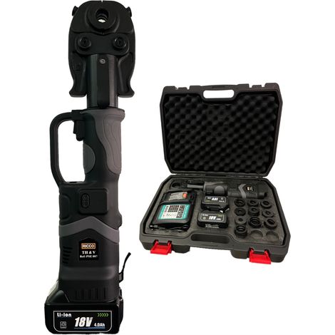 Pince à sertir électrique 12-32 mm – Cuivre & Multicouche – 19 kN – Batterie 18V Li-Ion – RICCO PSE 007