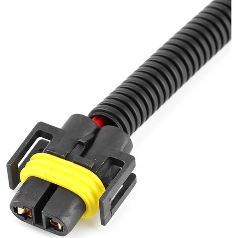 Lot de 2 câbles adaptateurs mâle 9005/9006 vers femelle H11 pour faisceau de câblage de modification de phares de voiture (1/5)