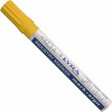 LYRA - Marqueur peinture laquée jaune - 1 pièce - 4040007 - Ce produit de marque LYRA est neuf.