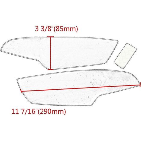 Cubierta protectora de lente de faro delantero, pieza de faro delantero para R3 R25 12-17, modificada, transparente, para carretera. (1/4)